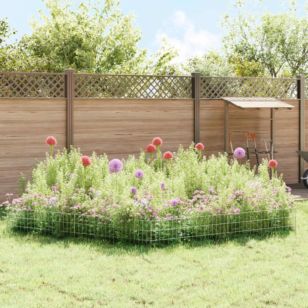 Recinzione da Giardino con Picchetti 48 pcs 95 x 30 cm Mesh 3438045