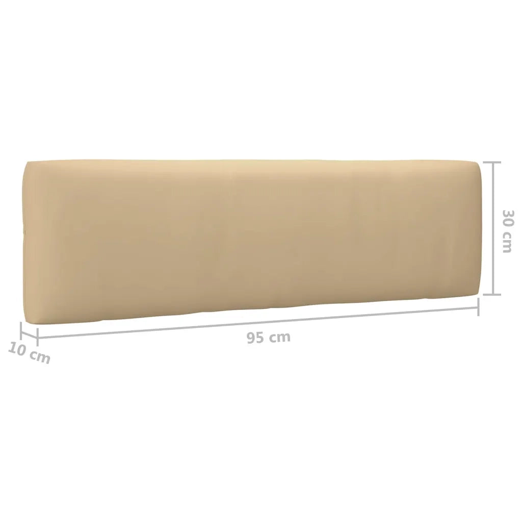 Divano 2 Posti su Pallet con Cuscini in Pino Impregnato Bianco cod mxl 45741