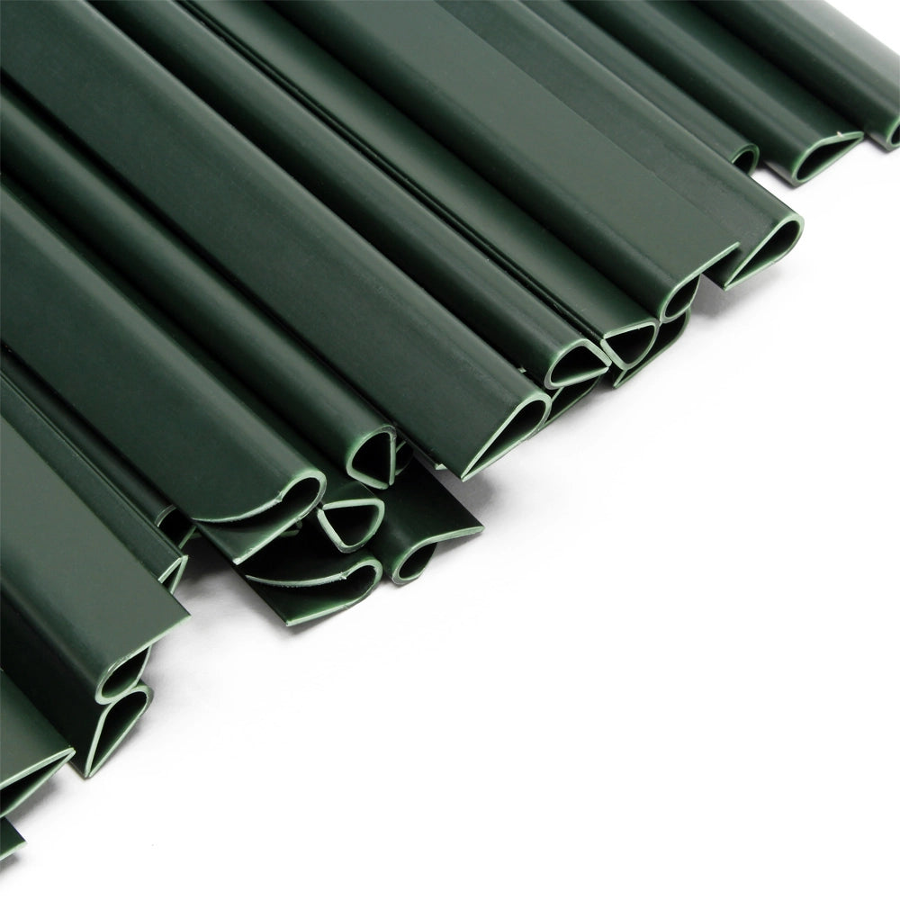 Strisce Frangivista in PVC 70mx19 cm verde 650g/m² con 40 clip Frangivento da recinzione