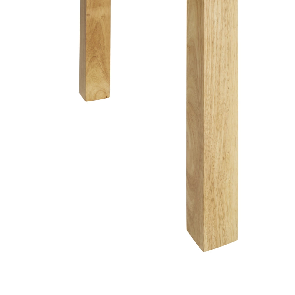 Tavolo da pranzo allungabile Legno chiaro MDF di gomma 160/240 x 90 cm Gambe in legno Piano rettangolare impiallacciato Finitura naturale