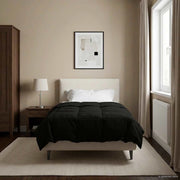 Piumino Letto Estivo 155 x 200 cm Estate Nero Traspirante 42025931