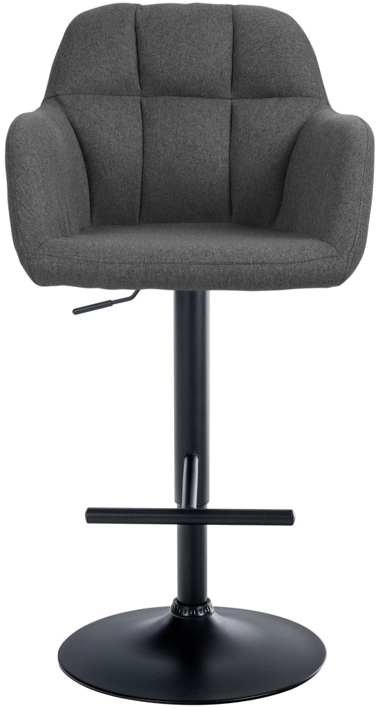 Barhocker Natoma Stoff schwarz