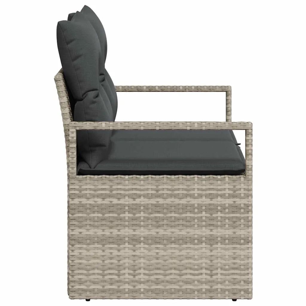 Divano da giardino con cuscino-Sofa da Giardino-Divano da esterno 120 x 62 x 69 cm. polyrattan 419341