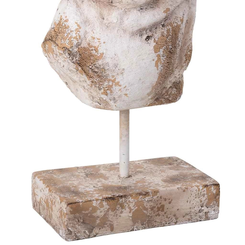 Figura busto color pietra, 40x17x68h cm