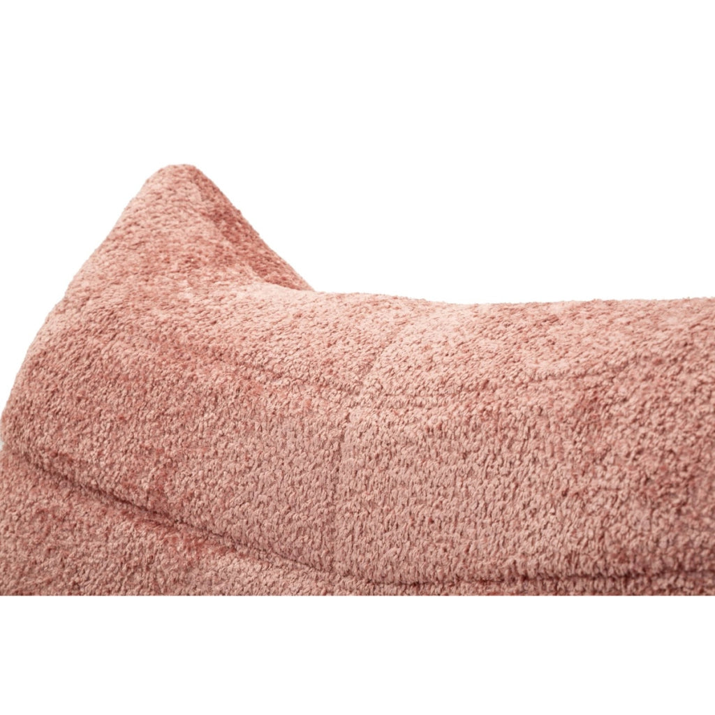 Poltrona Mask in poliestere rosa 103x100x80 cm