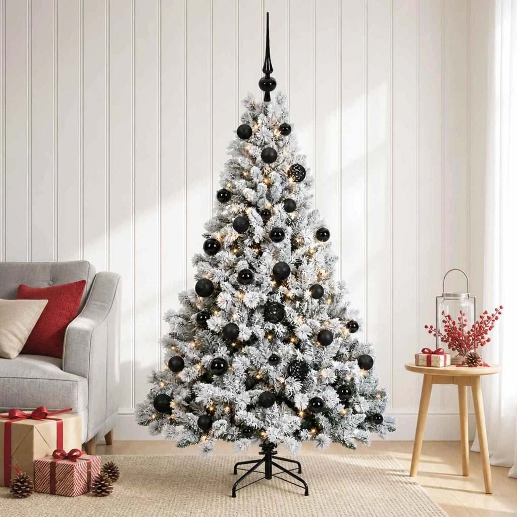 Albero di Natale Artificiale con Palline 120 cm 150 LED 3465579