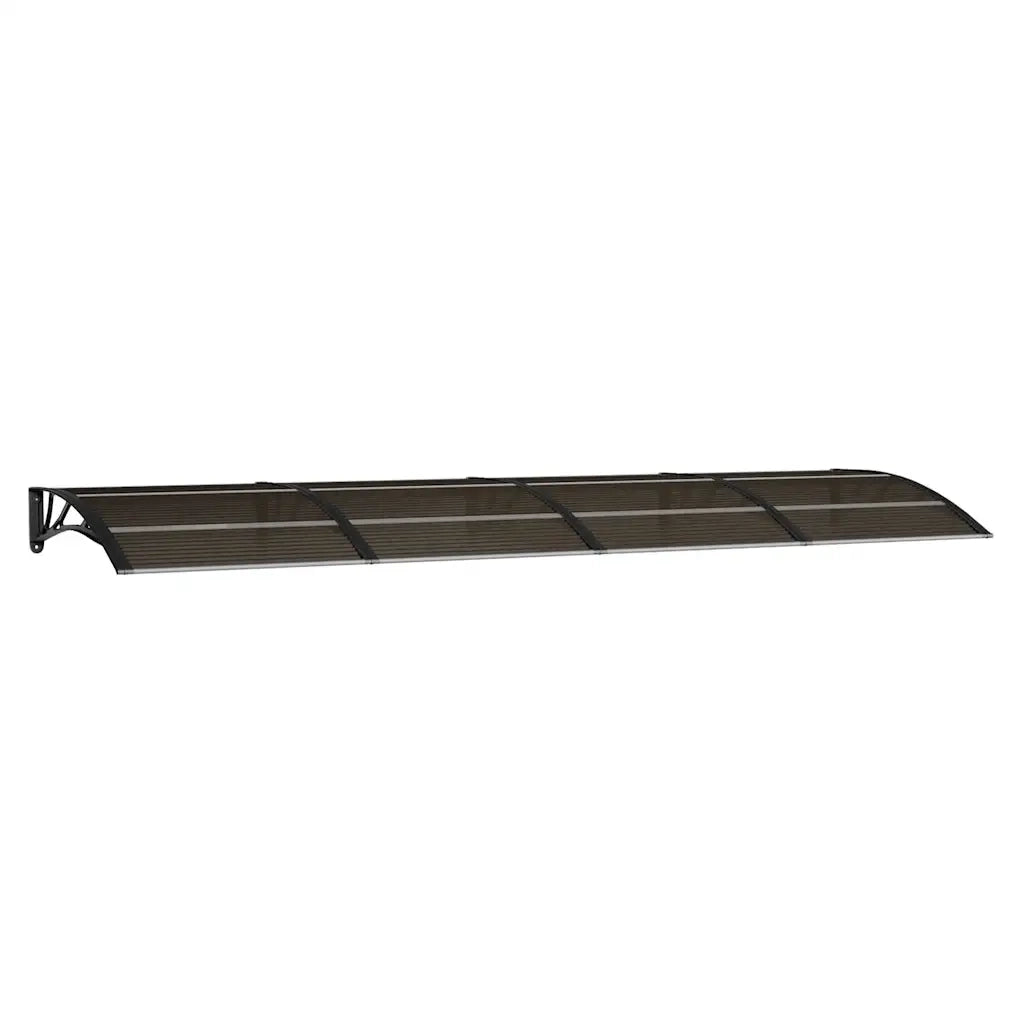 Pensilina per porta nera 350x100 cm in policarbonato 153596