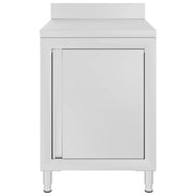 Mobiletto da cucina-Armadio da cucina Commerciale in Acciaio Inox 60x60x96 cm