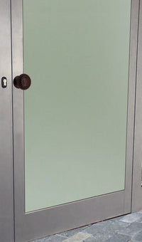 Maniglia su rosetta tonda SAGUATTI  811/60UQ in alluminio marrone lucido