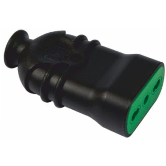 81101 Presa "Hi Pro" Nera 2PT-T 10A Calpestabile - CEI 25-30