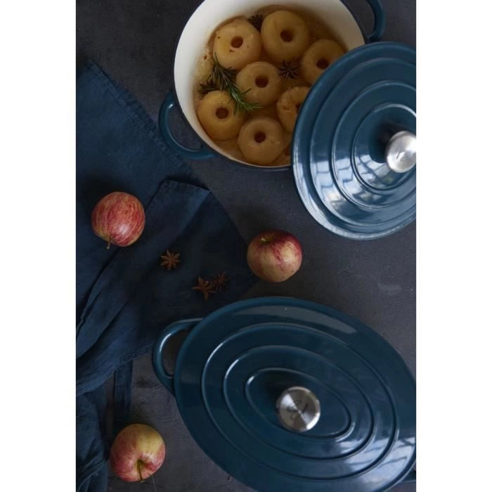 Casseruola BAUMALU 24 cm - Forma rotonda - Verde blu