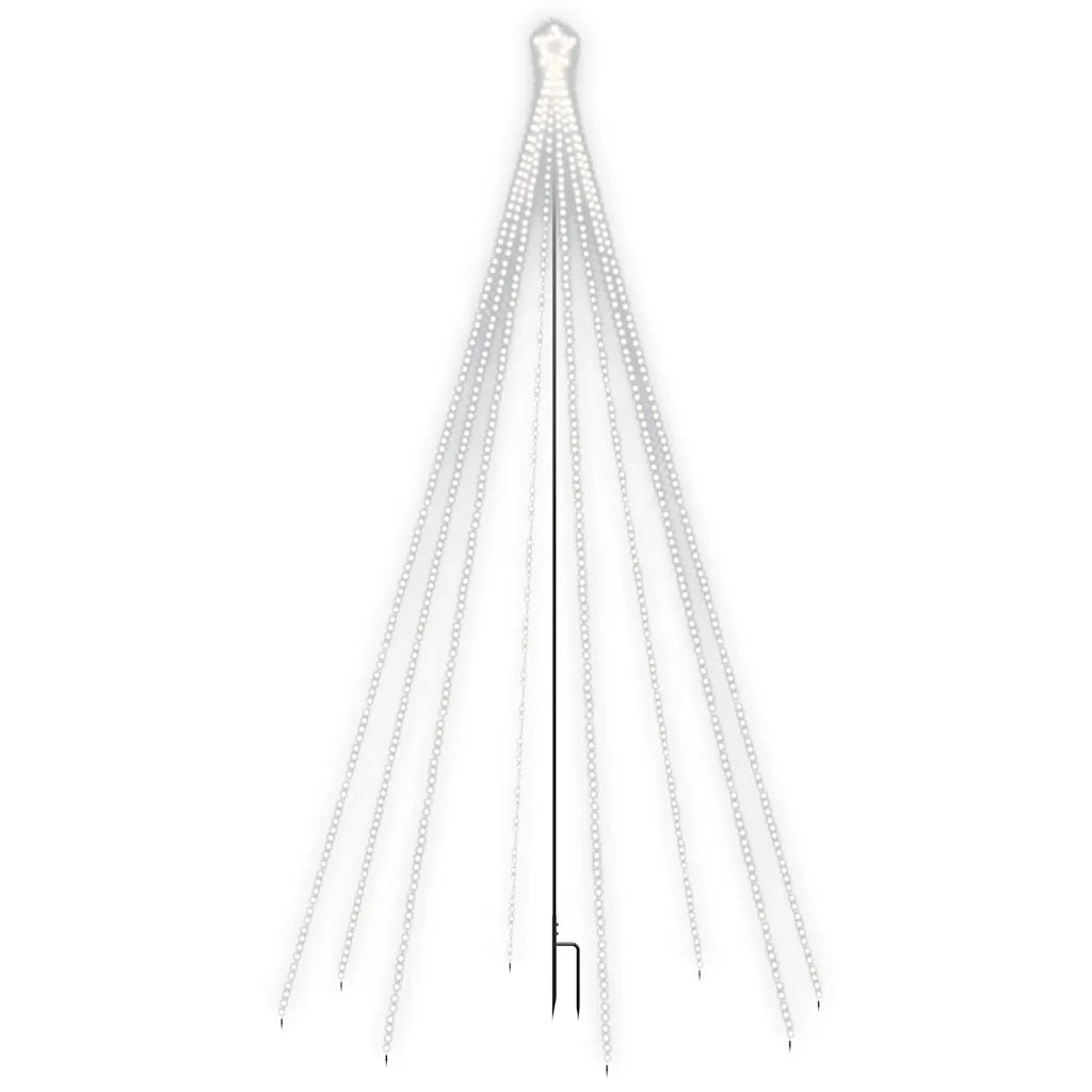 Albero di Natale Cascata Luci LED Interni Esterni 400 LED 2,5 m 328728