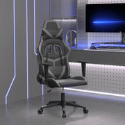 Sedia da Gaming Massaggiante Nero e Grigio in Similpelle 345427