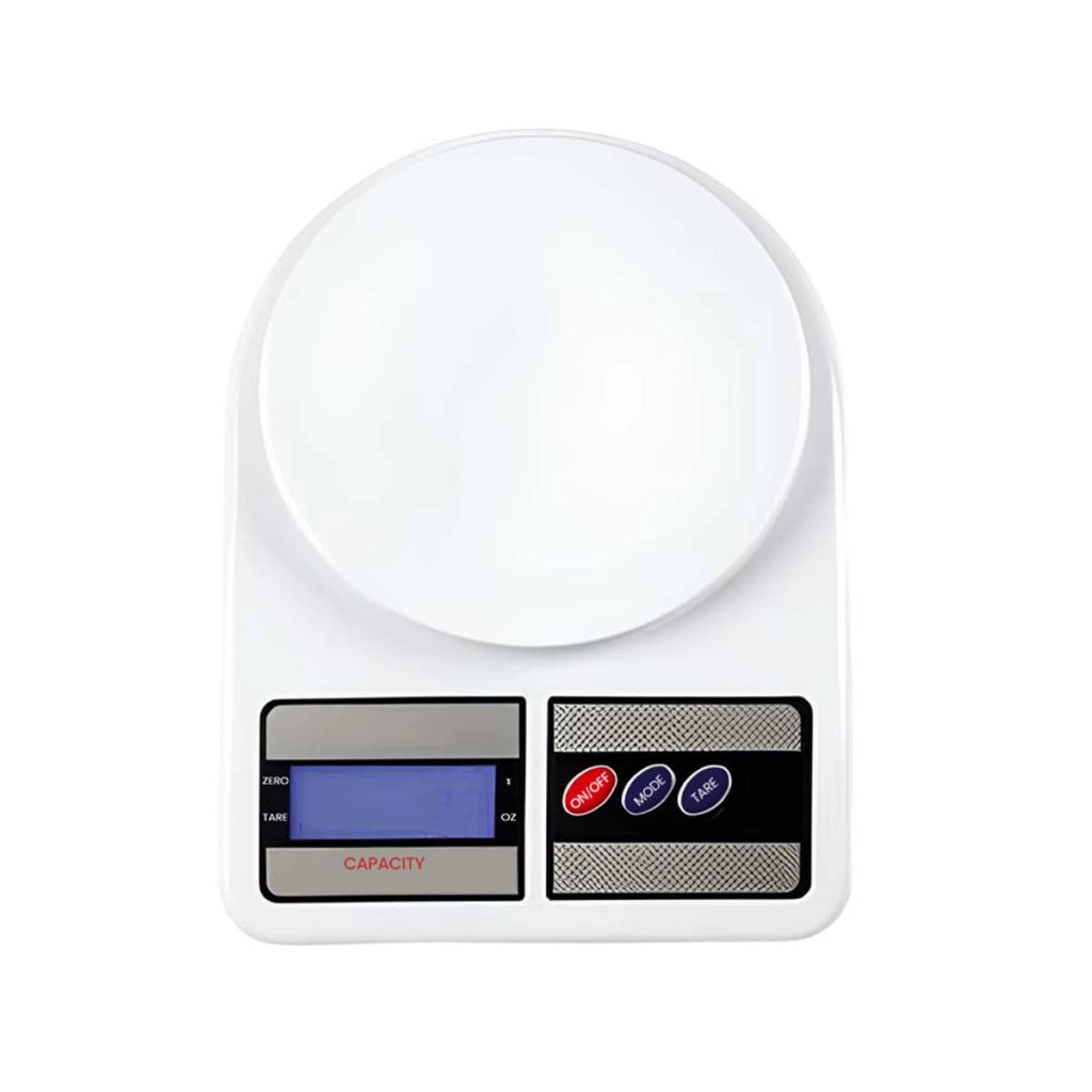 Bilancia da Cucina Digitale 10 kg Max con Schermo LCD HD e Funzioni Tara Bianco Avizar