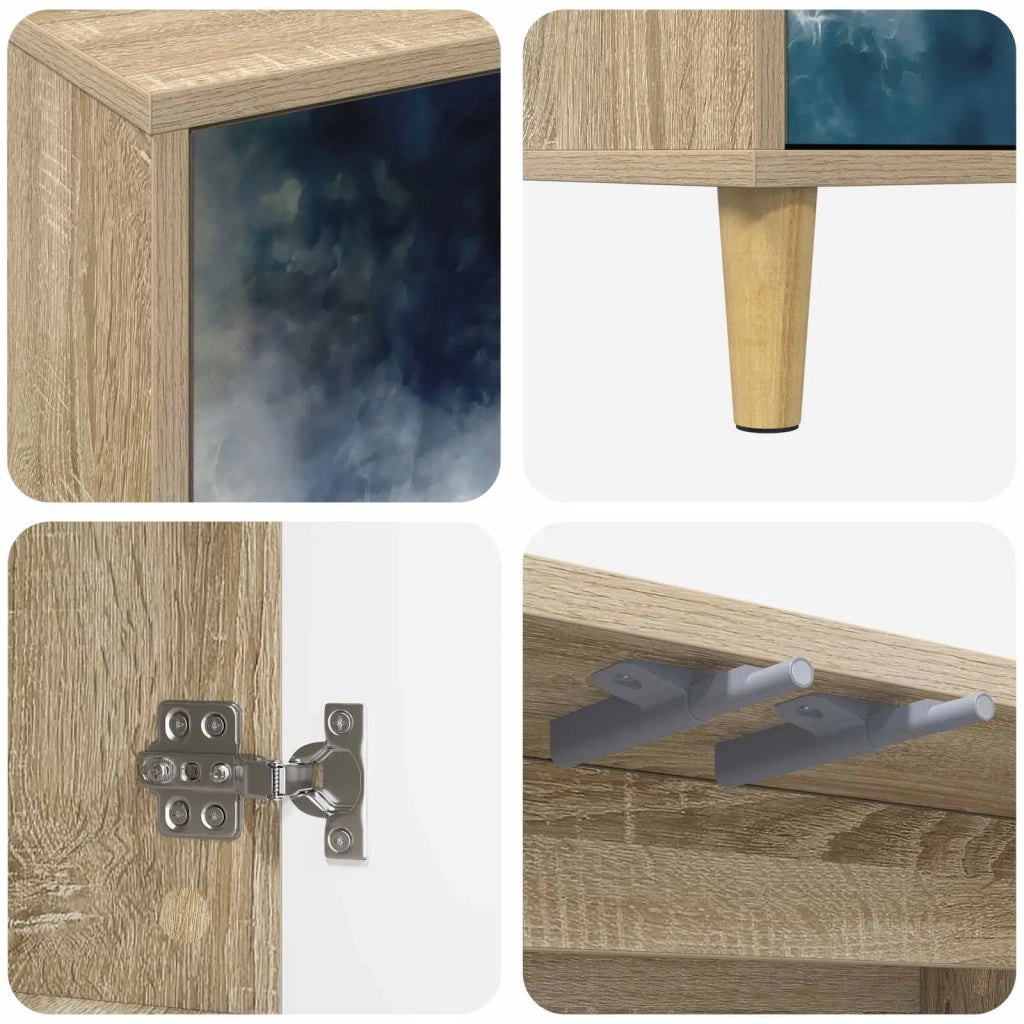 Mobile TV RAALTE 69 x 33 x 50 cm Sonoma Legno ingegnerizzato 8006992