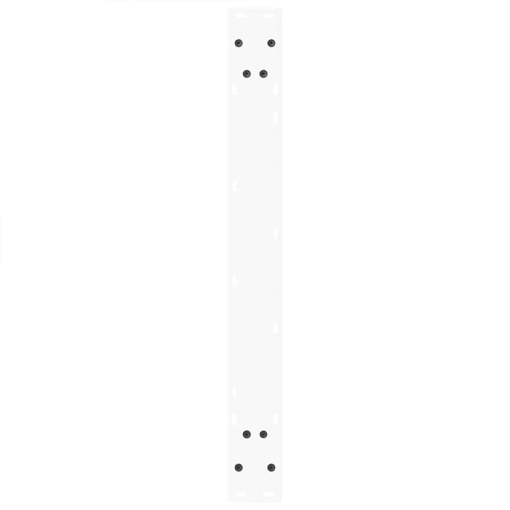 Set di 3 gambe per tavolo da pranzo a forma di V 80 x 72-73,3 cm robuste ed eleganti stile moderno acciaio bianco 02_0056877