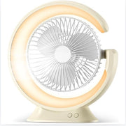 Ventilatore da tavolo - Ventilatore da trucco - velocità di flusso d'aria – Funzione di inclinazione - Ventilatore da ufficio - USB