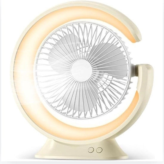 Ventilatore da tavolo - Ventilatore da trucco - velocità di flusso d'aria – Funzione di inclinazione - Ventilatore da ufficio - USB