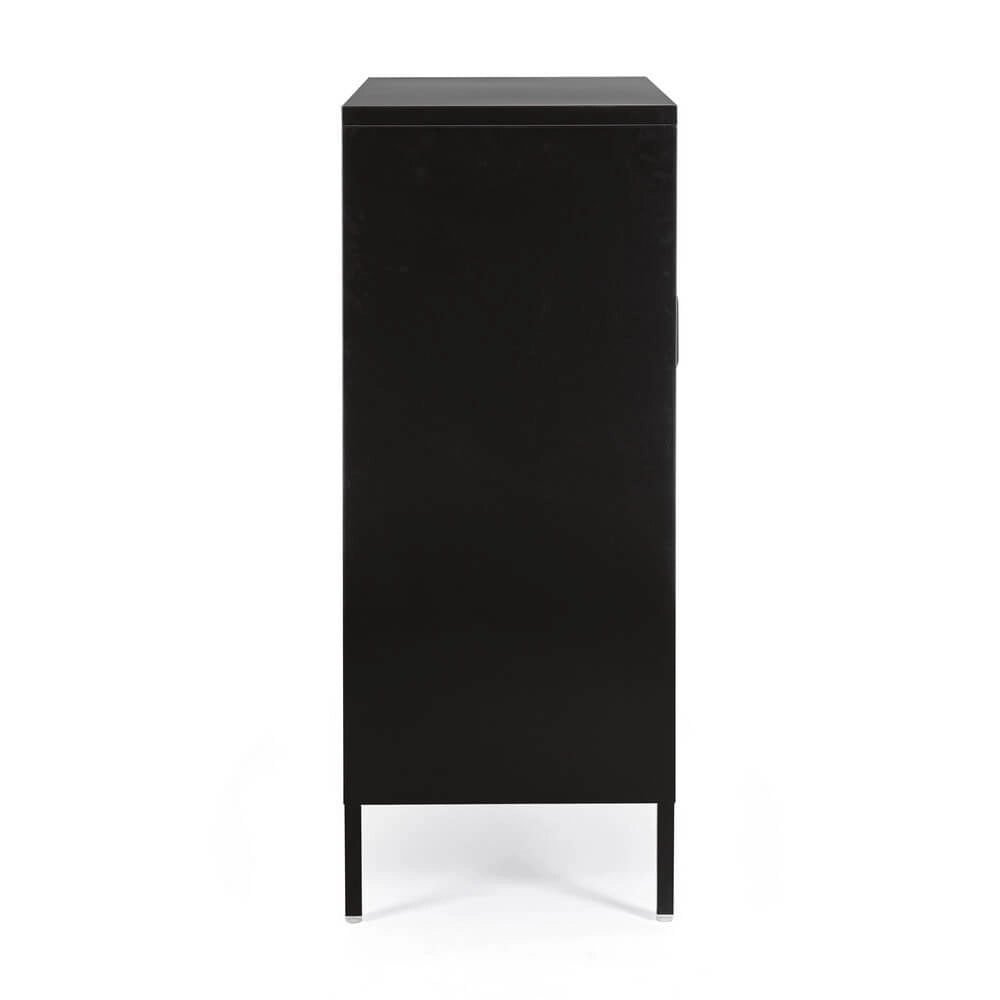 Credenza in Acciaio a 2 Ante Stile Industriale con Ripiani - CLIFTON