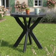 Lorwood, Tavolo da Esterno 2 Posti Made in Italy, 70x70x72h cm Nero Antracite