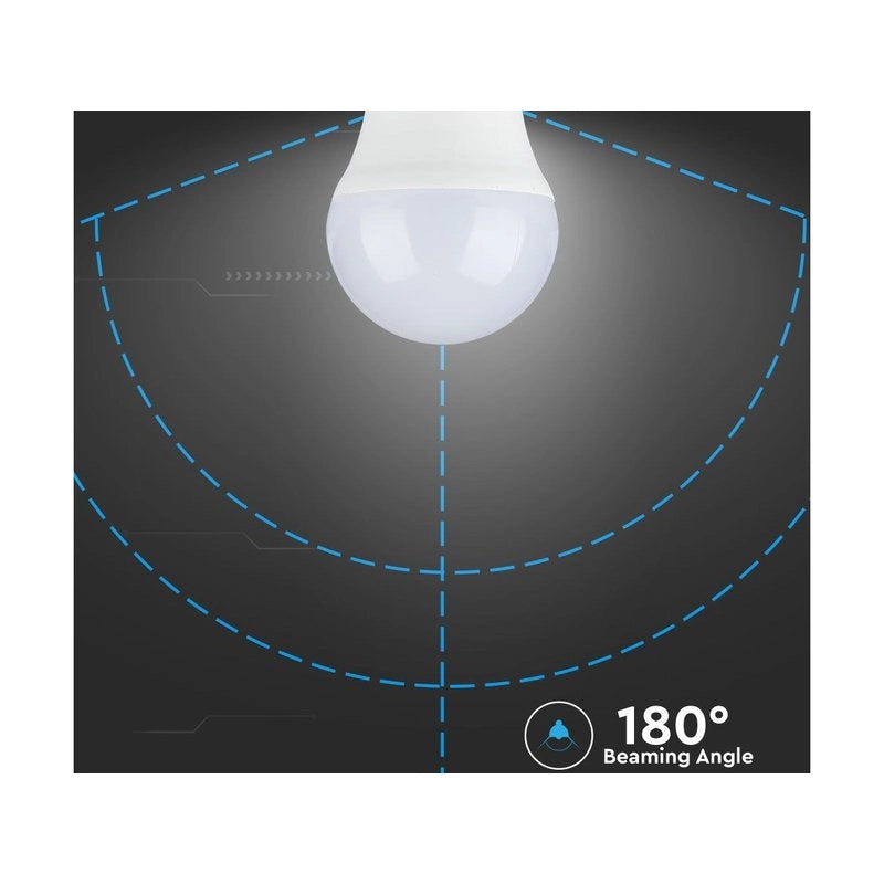 6 PZ Lampada A Led E27 G45 5,5W Freddo 6400K Forma Sfera Bulbo Palla 180 Gradi 220V SKU-2732