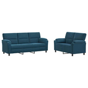 Set di divani 2 pcs Blu Velluto 3430499