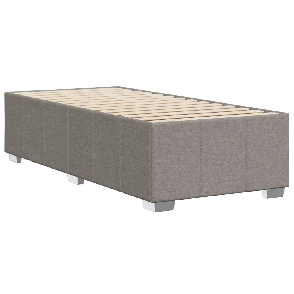 vidaXL Giroletto senza Materasso Tortora 90x200 cm Tessuto