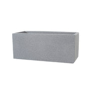 Vaso Rettangolare Indoor e Outdoor Schio Cassa Smoke 60x24,5 cm in Plastica Grigio