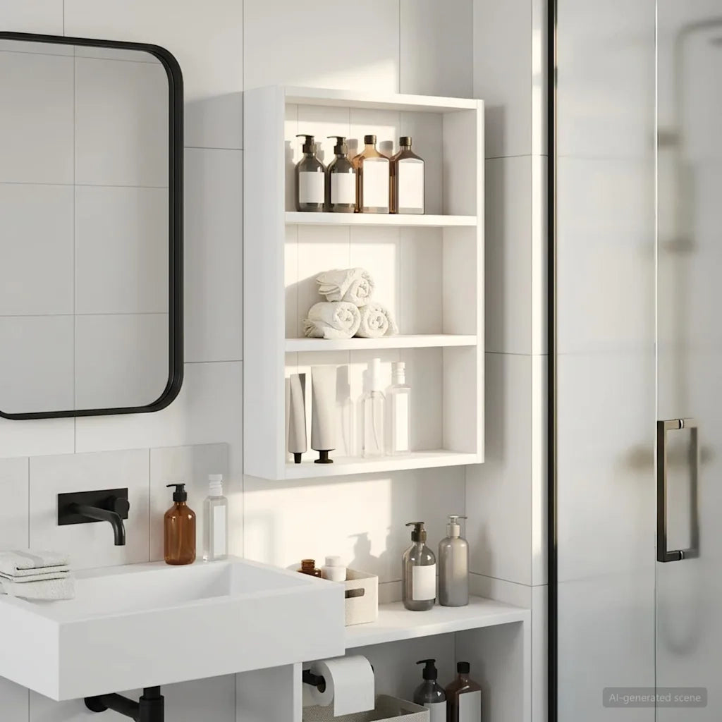 Armadio da bagno a muro Bianco 40 x 10 x 60,5 cm 889351