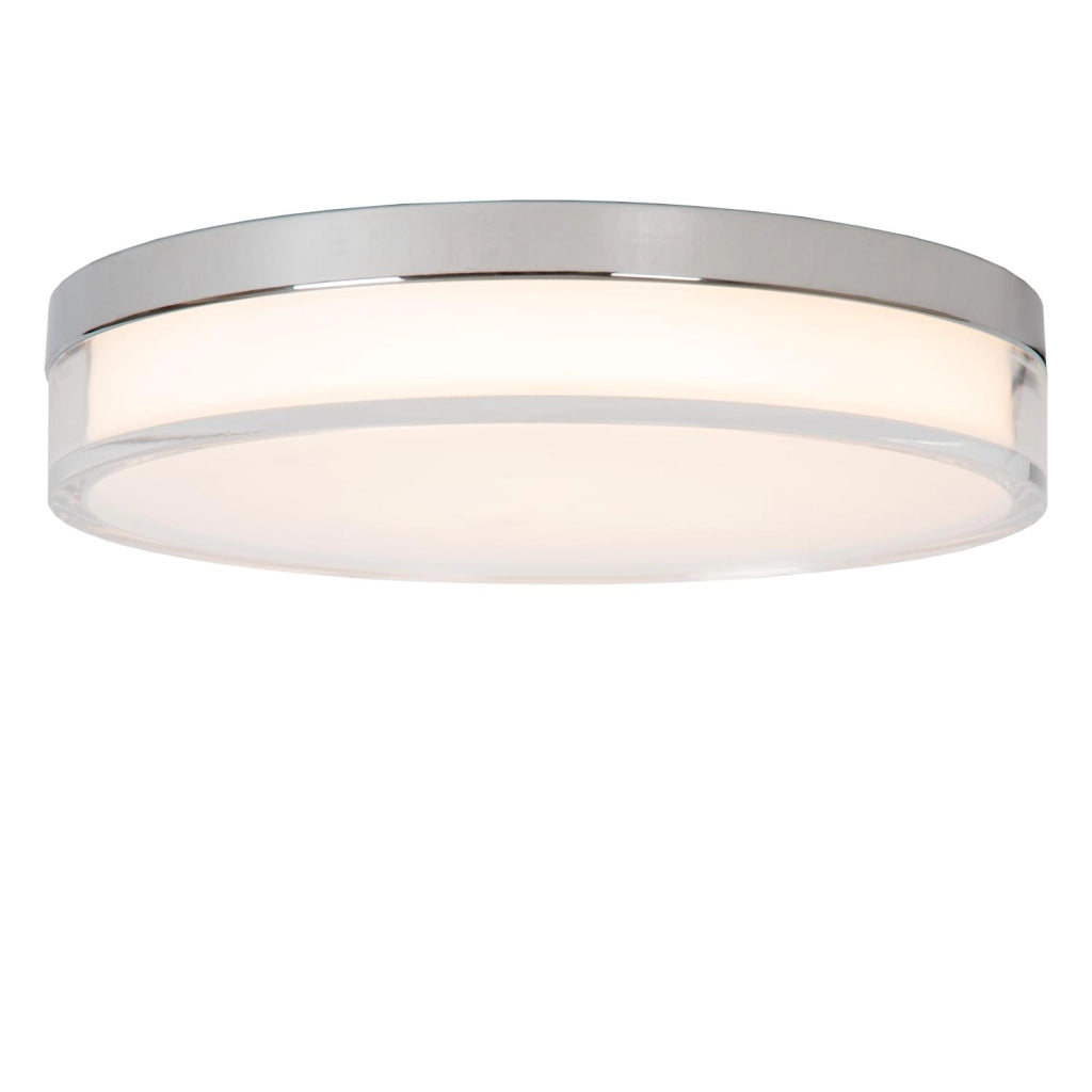 Plafoniera LED tonda argento IP44 Lucide PLANO 16W
