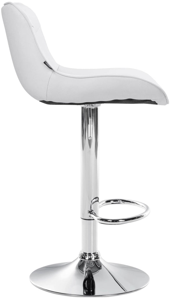 2er Set Barhocker Vonore Kunstleder chrom