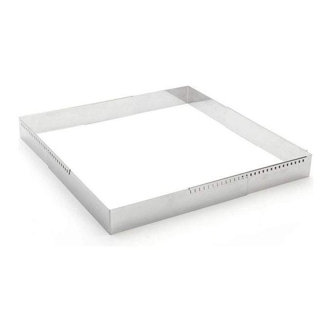 De Buyer 3013.30 Forno Pasticcere Regolabile in Acciaio Inox da 30x30 cm a 57x57 cm Altezza 5.3 cm colore Acciaio Inox