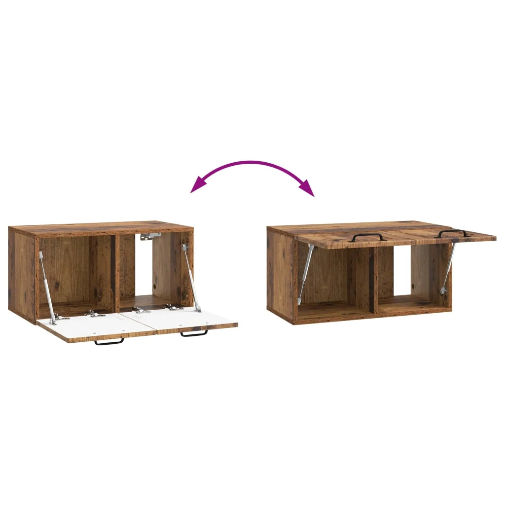 Mobile Porta TV da Muro Legno antico 59,5 x 31 x 30 cm 899393