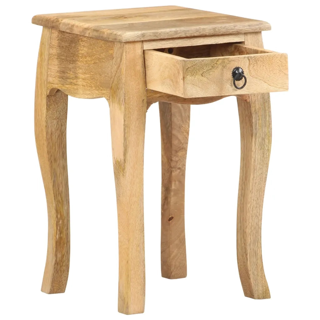 Comodino 28x28x46 cm in Legno Massello di Mango 321707