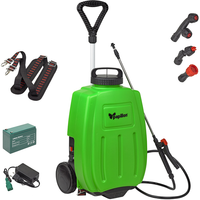 Pompa a carrello a batteria litio 16 lt 12v 8ah -papillon