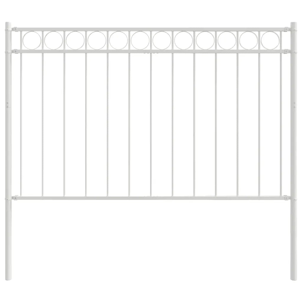 Elemento Recinzione ASSEN Bianco 170 x 150 cm Acciaio 42003923