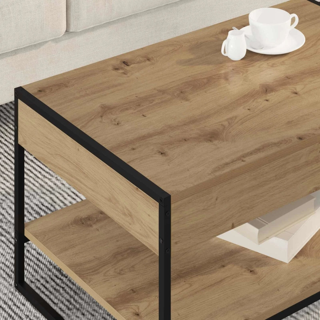 Tavolino da salotto Rovere Artigianale 80 x 50 x 40 cm