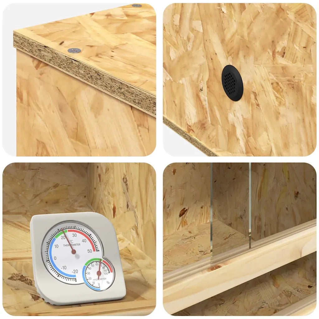 Terrario Marrone 40 x 40 x 40 cm OSB CFW4806070