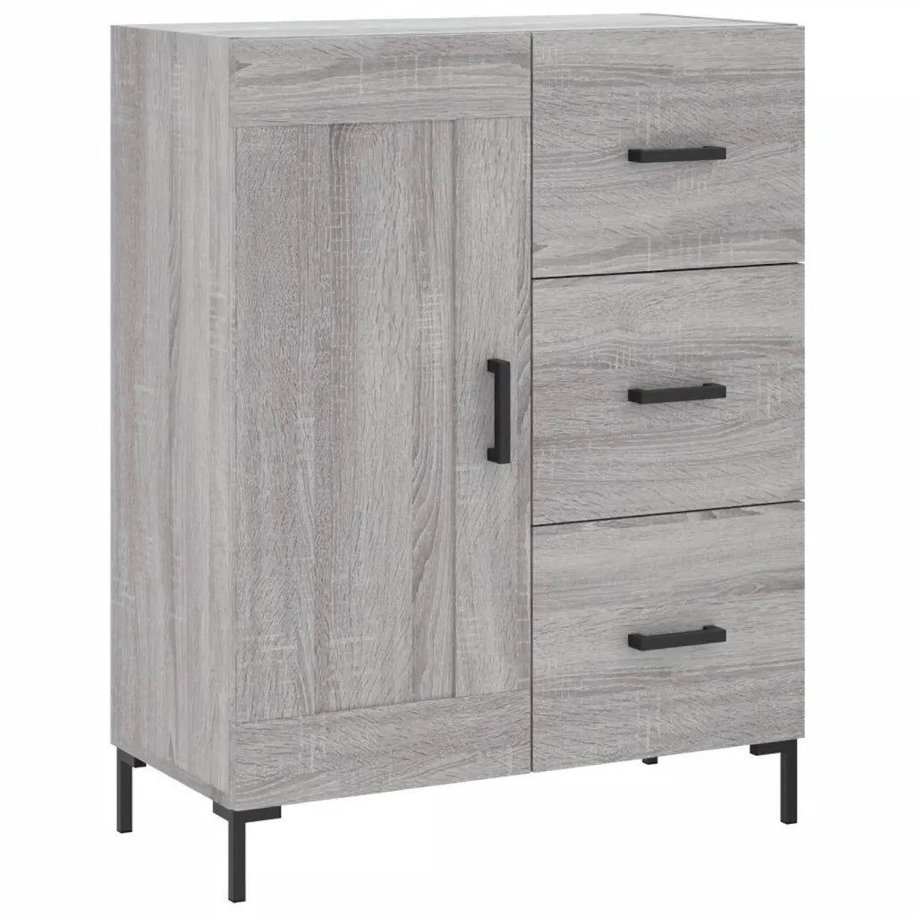 vidaXL Credenza Grigio Sonoma 69,5x34x180 cm in Legno Multistrato