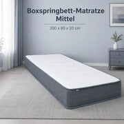 Box Spring Bed Mattress 200 X 80 X 20 Cm