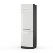 Vicco Armadio frigorifero Bianco lucido 60 cm