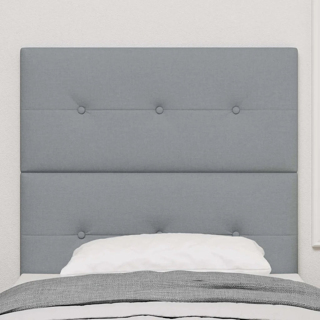 Testiera LED con testiera Grigio chiaro 100 cm Poliestere 3338410
