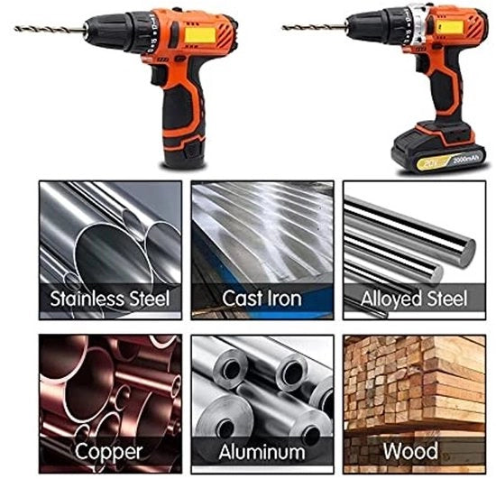 Set di punte per bozzolo HSS a cobalto, 19 pezzi, con velocità rapida, diametro 1.0 a 10mm, in acciaio inox per uso su legno, metallo e alluminio.