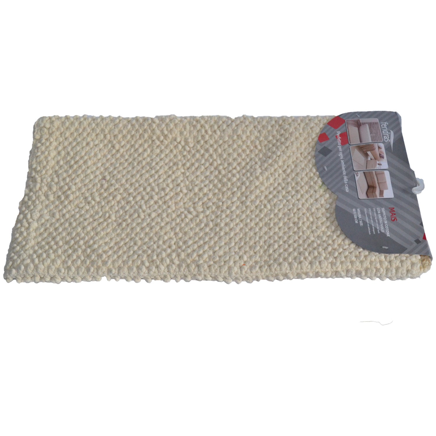 TAPPETO BAG. MAIS TORTORA CM 60X100