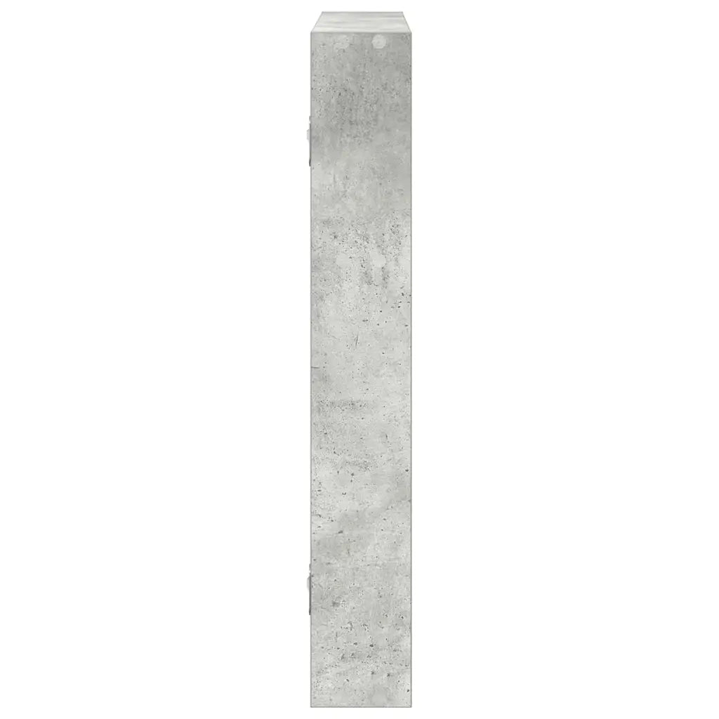 vidaXL Scaffale a Muro Grigio Cemento 43x9x60 cm in Truciolato