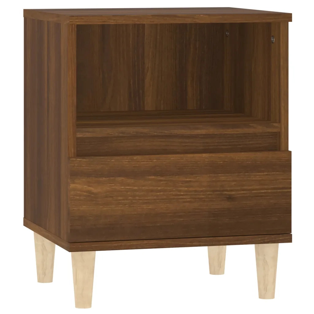 Comodini 2 pz-Set di 2 Tavolino da notte Rovere Marrone 40x35x50 cm 141847