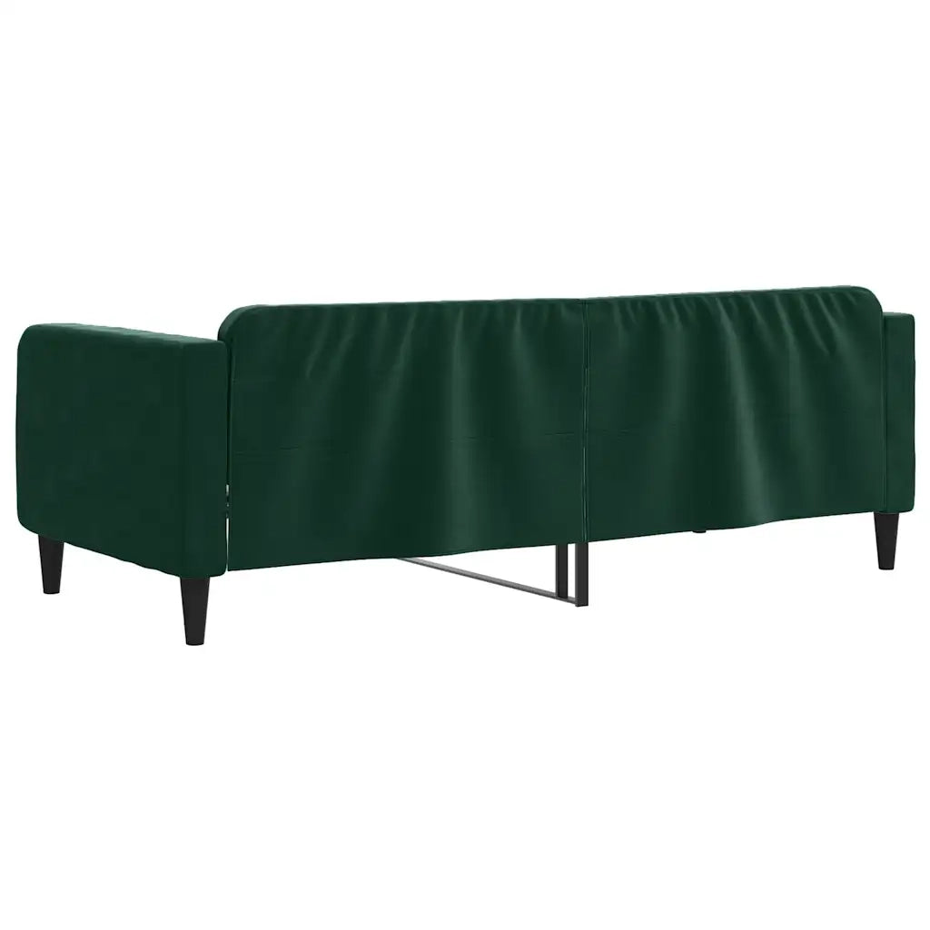 Letto da Giorno Verde Scuro 90x200 cm in Velluto 354088