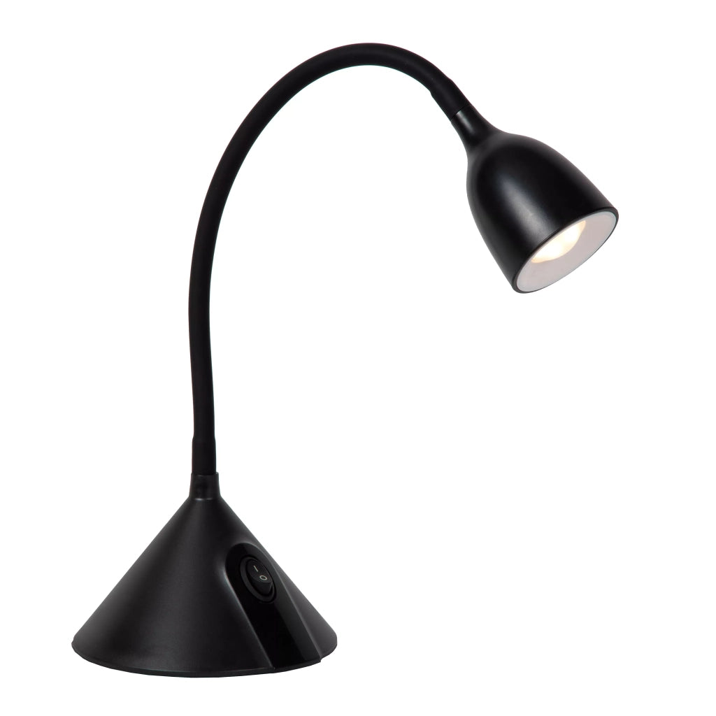 Lampada da scrivania nera regolabile LED 3,2W Milo Lucide