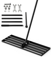 Livello per Giardino - Livellatore per Prato - Robusto Chassis in Metallo - 204 cm di Lunghezza - Nero
