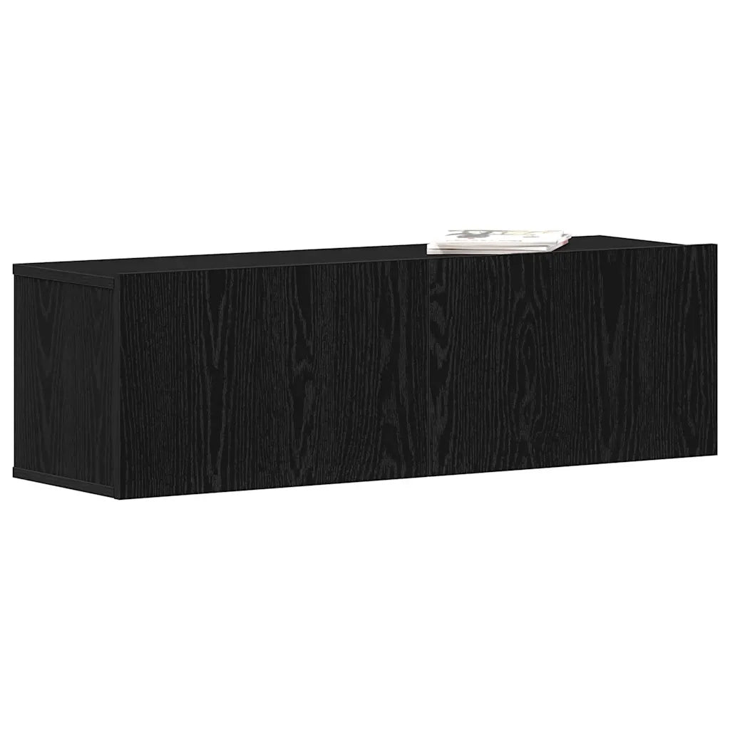 Mobile TV Rovere Nero 100 x 30 x 30 cm Legno multistrato 862487